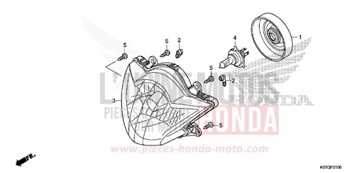 COUVERCLE DE CULASSE SH125ADG de 2016